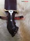 15  Rare Hand Forged Carbon Steel Hunting Bowie Knife Vintage Crown Stag Antler