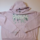 Adidas Girls Hoodie Pink Mint Green Cheetah Logo Pullover Youth 14