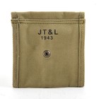 Ww2  30 M1 Carbine  Buttstock Type Pouch Lt  Od Green Marked Jt l 1943