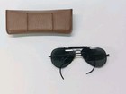Vintage Bausch   Lomb Ray Ban Aviator Sunglasses Black Outdoorsman 58mm Read