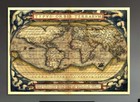 Old Vintage Map Of The World Canvas Or Poster Print Antique Historic Rare Atlas 