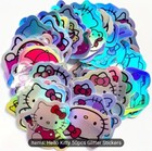 50 Cute Hello Kitty Glitter Stickers - Iridescent
