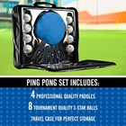 Ping Pong Paddle Set - Portable Table Tennis Racket With Balls   Case