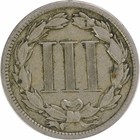 1886 Three Cent Nickel Proof Vf Uncertified  243