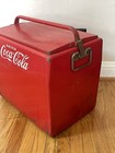 Vintage 1950   s Cavalier Coca Cola Picnic Cooler With Drain  rusted Bottom 