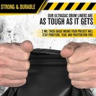 55 Trash Bags -2 Mil Industrial Strength Plastic Drum Liners For Yard