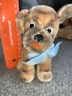 Vintage Steiff Mopsy Dog 1960-1967 Mohair Glass Eyes Germany 5  Tall No Id Nice 