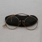 G w  Pince Nez  12k Gold Fill Eyeglasses And Case