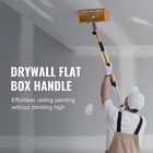 Uimoso Drywall Flat Box Handle Flat Finishing Handle 40  -64   Extendable Paint