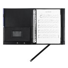 Muqing Large Black Choral Music Folders  3 Ring Choir Binder  Pu 