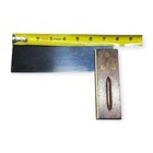 Vintage Footprint Sheffield England 8  Square 6 blade Rosewood Brass Handle