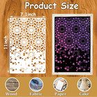 8-piece Reusable Mixed Media Layering Stencils For Art And Craft Projects