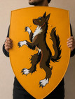 Custom Medieval Shield Family Crest Coat Of Arms Hand Painted Iron Wall Decor