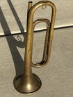 Vintage U s  Regulation Military Brass Bugle Usa Selling As Is
