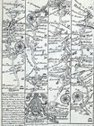 1720 Ogilby Bowen Map Barnstable Torrington Camelford Devonshire Cornwall Uk