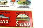 Creve Coeur Clam Chowder   Columbia Shad Vintage 1930 s - 1940 s Paper Labels