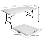  portable Picnic Table  2 5ft 4ft 6ft Plastic Folding Table  Portable Dining Tab