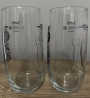 Estrella Galicia Official Pint Glass 56cl Ca Marked Pub Bar Glass - Set Of 2 