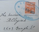 1925  Us Navy Mission To Brazil Cancel On Rio De Janeiro Picture Postcard