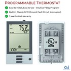 Oj Microline Udg-4999 Programmable Floor Heating Thermostat With Class A Gfci