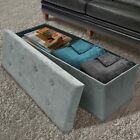 Storage Bench Chest Large Collapsible folding Bench Ottoman W cover Organizer