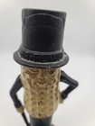 Vintage Mr  Mister Planters Peanut In Top Hat Still Coin Bank Figure Cast Iron 