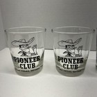 Set Of 4 Pioneer Club Las Vegas Nevada Casino 4  Old Fashion Glasses
