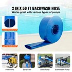 Backwash Hose Pvc Discharge Hose 2 In X 50 Ft With Camlock C   E Fittings