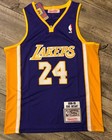 Kobe Bryant La Lakers  24  Kids Stitched Purple Jersey Youth Medium 10 12