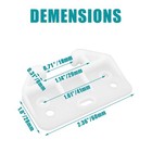 20pcs Plastic Drawer Guides  Rear Drawer Track Guide Replacement  Center Moun   