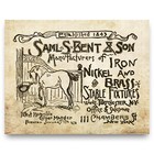 Vintage Horse Riding Advertising Art Print Rodeo Western Artwork Wall Decor Gift