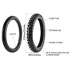 Front 70 100-17 Rear 90 100-14 Tire Tube 2 75-17 3 00-14 For Dirt Pit Bike
