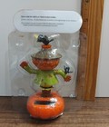 Solar Dancing Thanksgiving Autumn Fall Scarecrow Boy Bobble Head Sun Catcher D3