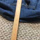 Vintage 1940s Ww2 Us Navy Blue Denim Barracks Laundry Drawstring Duffle Bag