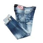 Dsq2 Men s Slim Fit Stretchy Ripped Washed Blue Jeans Pants