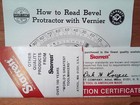 Starrett C364dz Bevel Protractor 360   Vernier Protractor   Acute Angle Attach