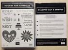 Stampin Up Stamp die Set Bundle   Hooray For Suprises   Used  Pull Away Window 