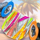 Lime Line Orange Vinyl Masking   Pinstriping Tape - Combo Pack  1 4  1 8  1 16  