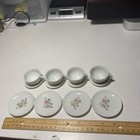 Vintage Child   s China Tea coffee And Dessert Set For 4  Rose Pattern Porcelain
