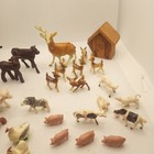 Lot Of Assorted Vintage Mini Farm Animals 48 Pieces Plastic