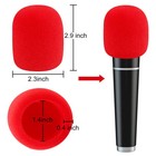 10 20pcs Microphone Boom Windscreen Foam Cover For Gaming Headset Mic Black 