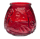 24 Pack Red 3 11 16  Restaurant Round Glass Wax Filled Venetian Table Candles