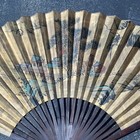 Large Vintage Gilt Oriental Wall Art Folding Fan 66    X 38   