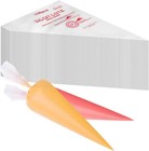 200 Pcs Disposable Cream Pastry Bag Cake Icing Piping Decorating Tool Cupcake   