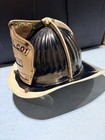 Vintage Cairns Fire Helmet Hook   Ladder Lieutenant Metal 350 Senator 