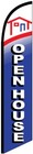 Open House Windless Feather Flag Swooper Flutter Banner Tall Advertising Sign
