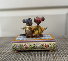 Disney Traditions Enesco Jim Shore Cinderella Bosom Buddies Gus Jaq Tricket Box