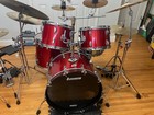 Ludwig Hollywood 4pc Drum Kit Set 3ply Vintage 1970 s 12 13 16 22  Red Sparkle