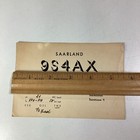 Germany Qsl Radio Card 1957 Alfred Woerner Saarland Saarbrucken 