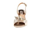 Nib Badgley Mischka Clare Bridal Satin Slingback Sandals Open Toe Shoes Ivory 7 